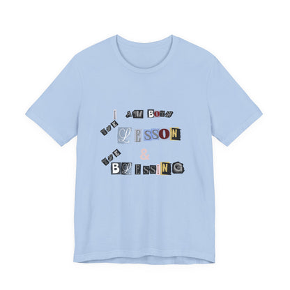 Power of Words Motivational Tee-- Lesson and Blessing