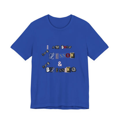 Power of Words Motivational Tee-- Lesson and Blessing