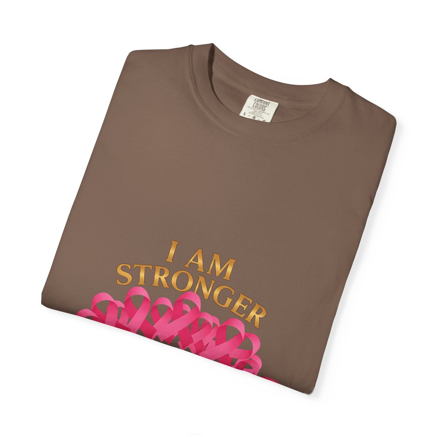 I Am STRONGER Than Cancer – Pink Breast Cancer Awareness T-Shirt