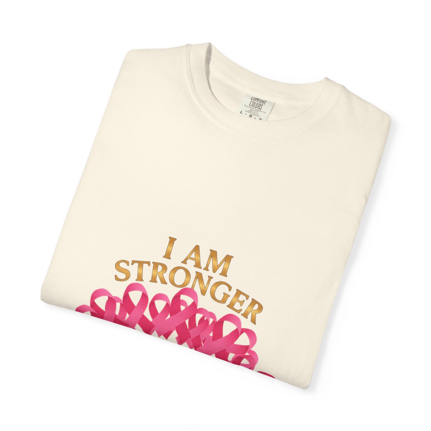 I Am STRONGER Than Cancer – Pink Breast Cancer Awareness T-Shirt