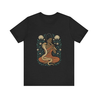 🐍 Snake Charmer Meditative Tee – Flow. Transform. Align.
