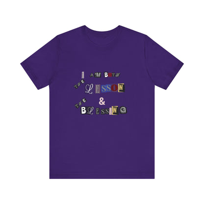 Power of Words Motivational Tee-- Lesson and Blessing