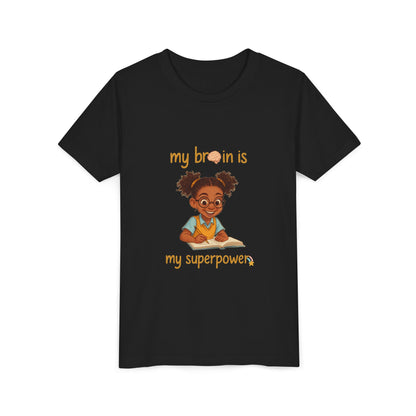 Youth Tee - Black Girl Empowerment Top, Confidence T-Shirt
