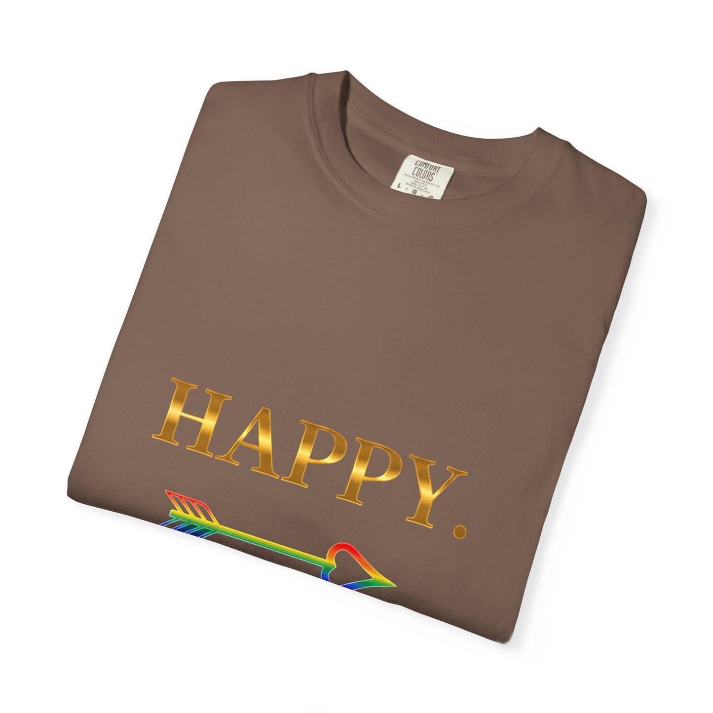 “Happy” Statement Tee – Positivity & Mindfulness T-Shirt