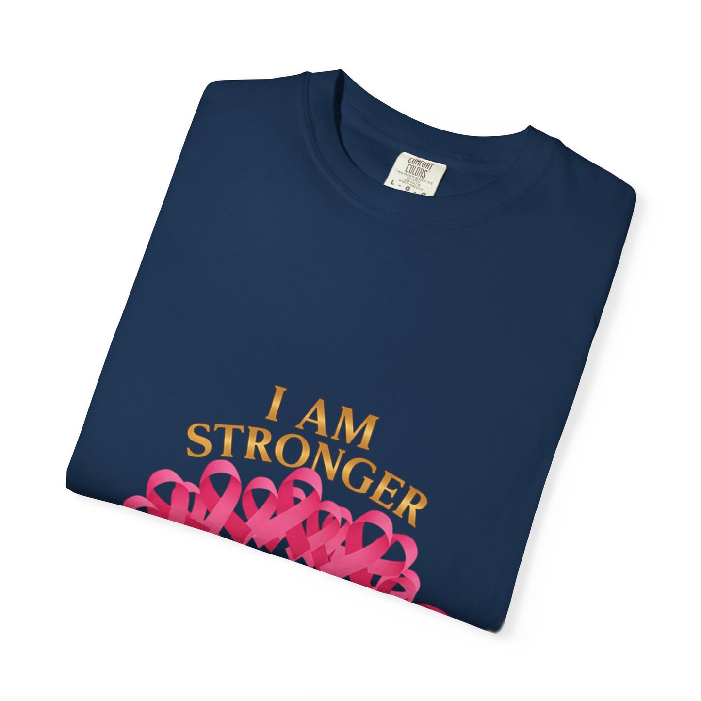 I Am STRONGER Than Cancer – Pink Breast Cancer Awareness T-Shirt