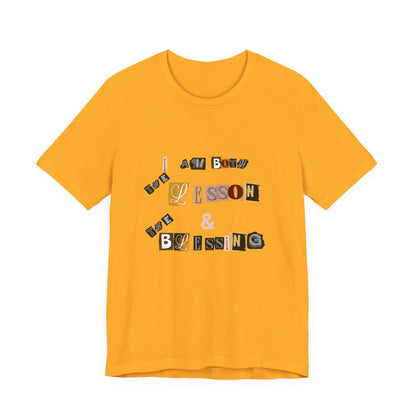 Power of Words Motivational Tee-- Lesson and Blessing