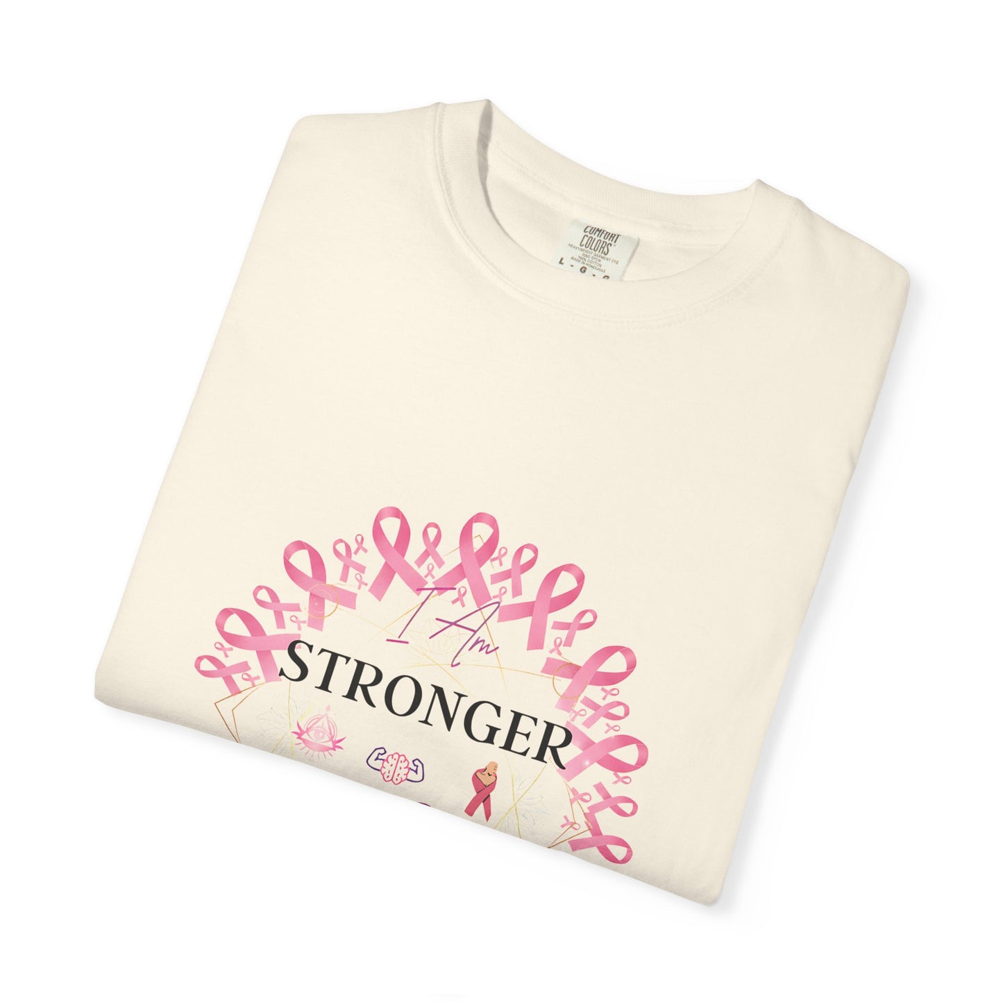 I Am STRONGER Than Cancer – Pink Breast Cancer Awareness T-Shirt