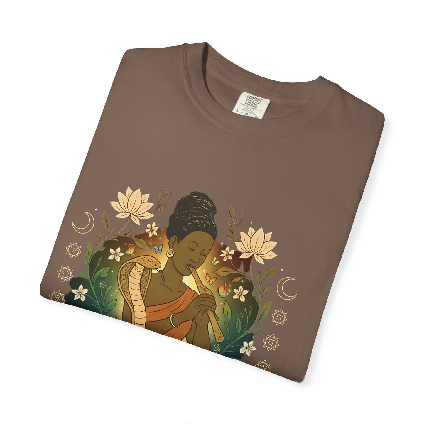 🐍 Snake Charmer Meditative Tee – Flow. Transform. Align.