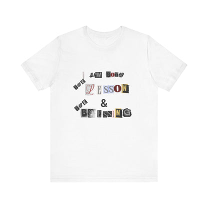 Power of Words Motivational Tee-- Lesson and Blessing
