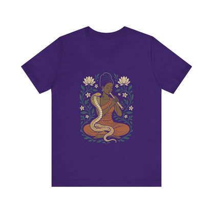 🐍 Snake Charmer Meditative Tee – Flow. Transform. Align.