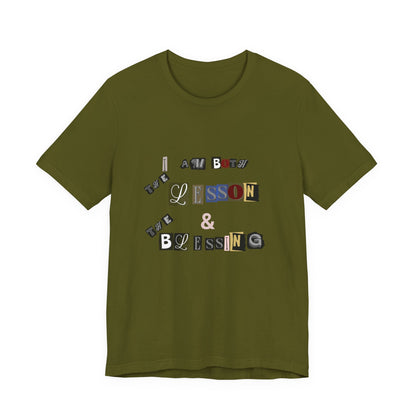Power of Words Motivational Tee-- Lesson and Blessing