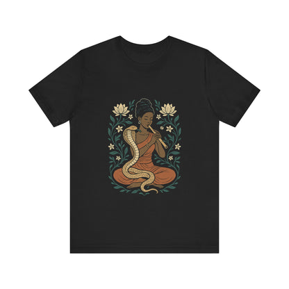 🐍 Snake Charmer Meditative Tee – Flow. Transform. Align.