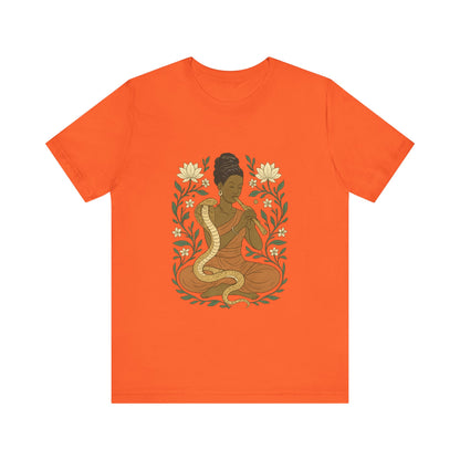 🐍 Snake Charmer Meditative Tee – Flow. Transform. Align.