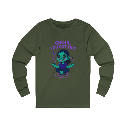 Ghoul You Got This Tee | Mental Health Halloween Unisex Jersey Long Sleeve Shirt