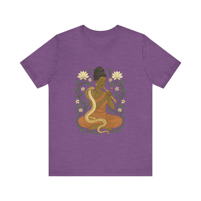 🐍 Snake Charmer Meditative Tee – Flow. Transform. Align.