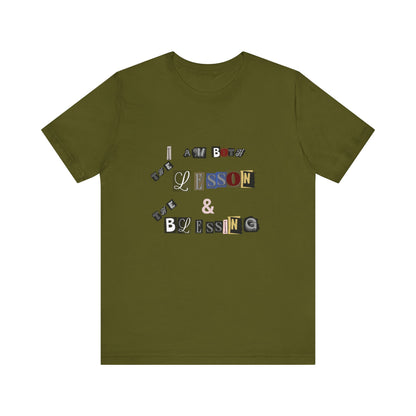 Power of Words Motivational Tee-- Lesson and Blessing