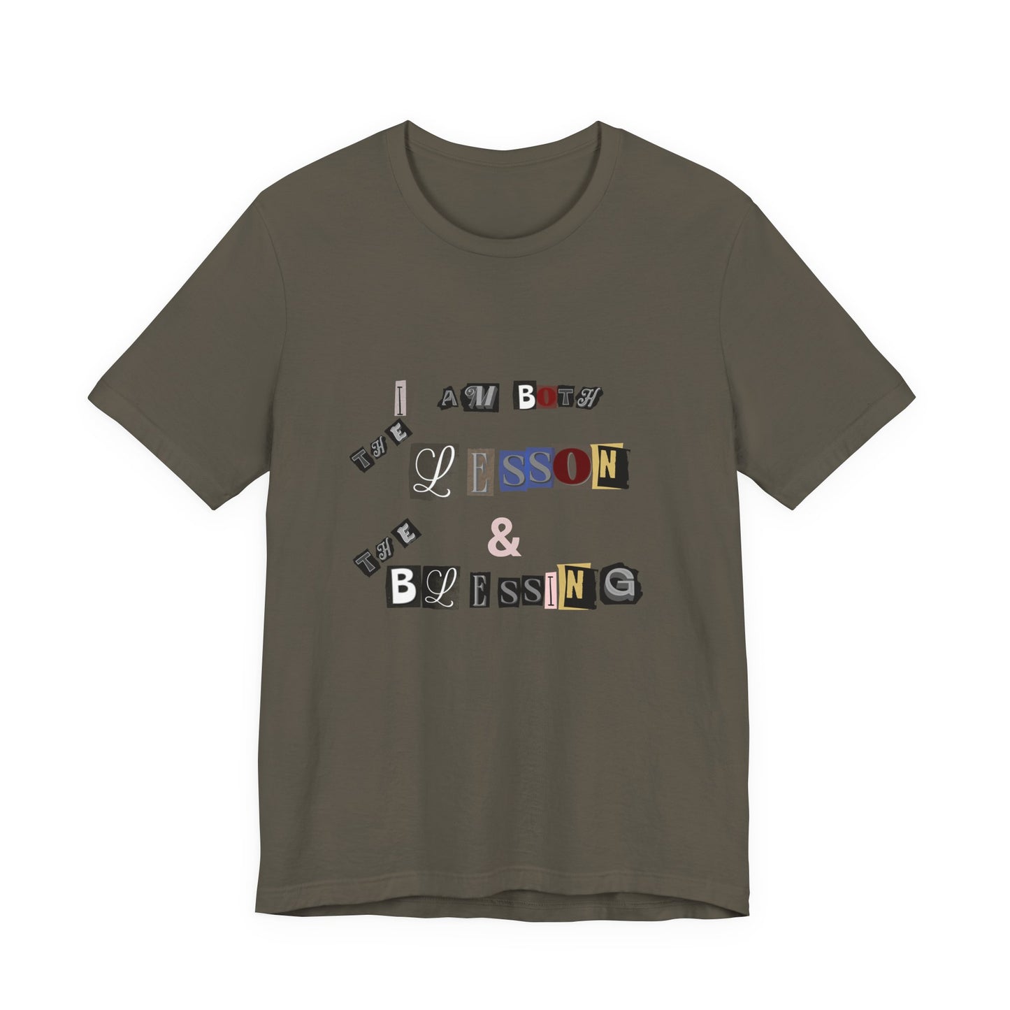 Power of Words Motivational Tee-- Lesson and Blessing