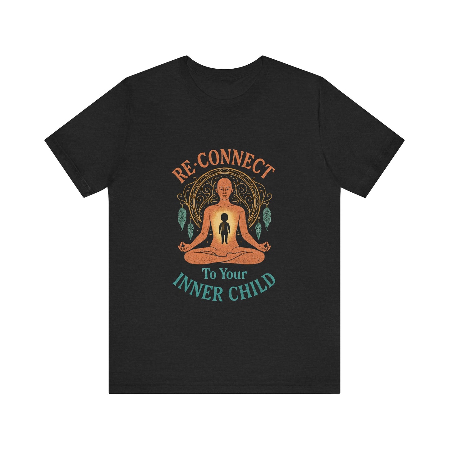 Re-Connect To Your Inner Child T-Shirt Unisex Short Sleeve Tee | Mindfulness Self-Care Graphic Shirt