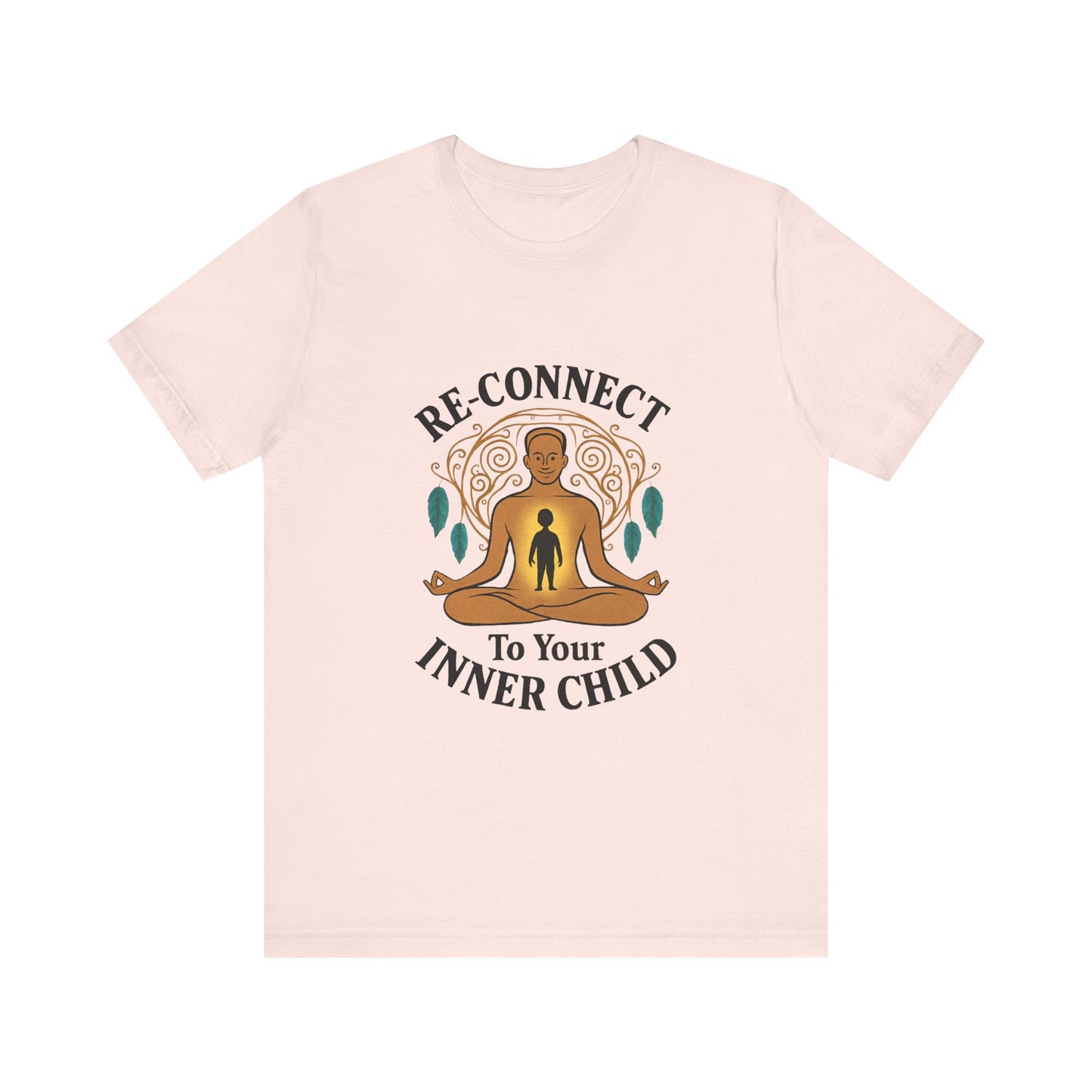 Re-Connect To Your Inner Child T-Shirt Unisex Short Sleeve Tee | Mindfulness Self-Care Graphic Shirt