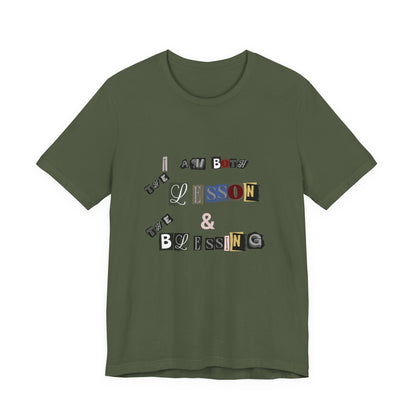 Power of Words Motivational Tee-- Lesson and Blessing