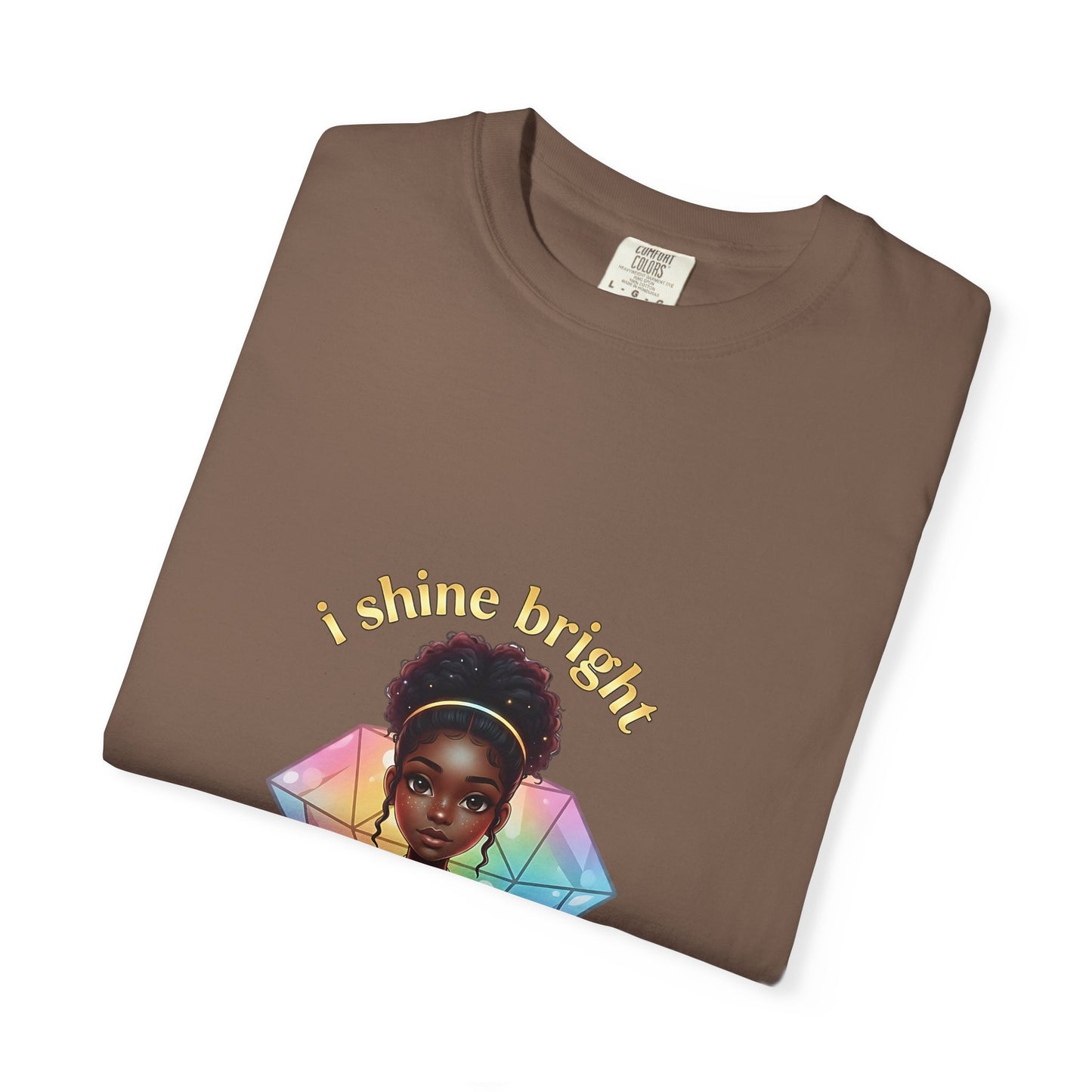 Empowering Teens Tee – “SHINE BRIGHT LIKE A DIAMOND” Positive Affirmation T-Shirt for Teens