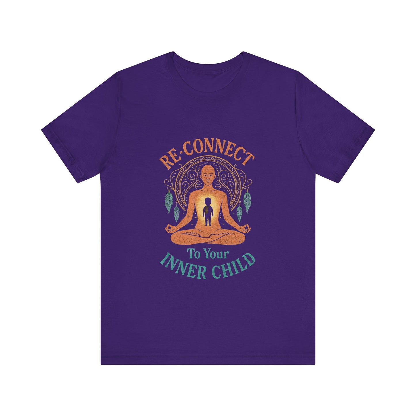 Re-Connect To Your Inner Child T-Shirt Unisex Short Sleeve Tee | Mindfulness Self-Care Graphic Shirt