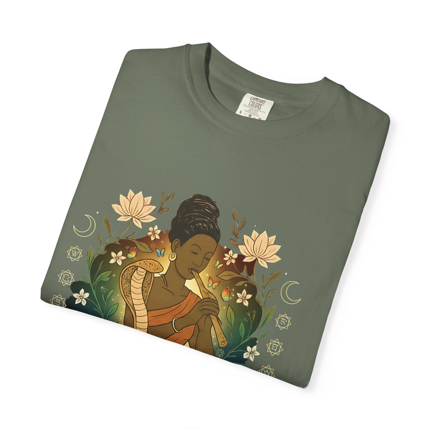 🐍 Snake Charmer Meditative Tee – Flow. Transform. Align.