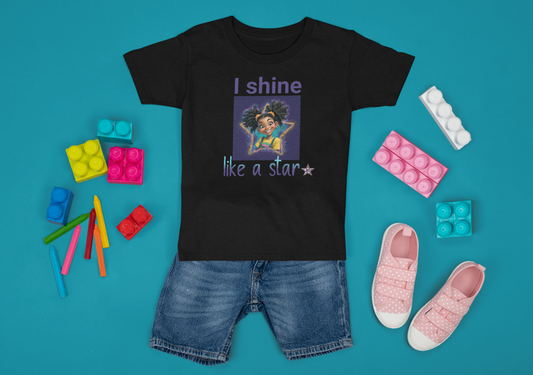 Youth Tee - Black Girl Empowerment Top, Confidence T-Shirt
