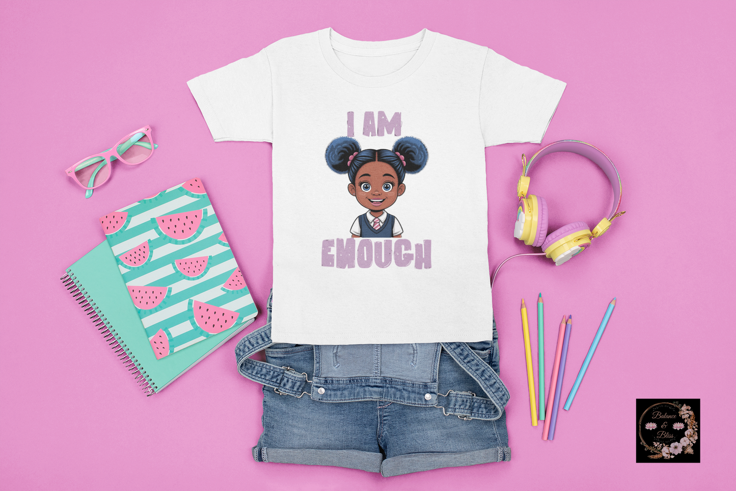 Empowering Youth Tee: 'I AM ENOUGH' Short Sleeve T-Shirt, Confidence Booster, Gift for Kids, Positive Affirmation Shirt, Inspirational [...]