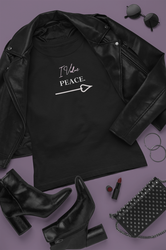 Bold Virtue Tee -- I Value Peace