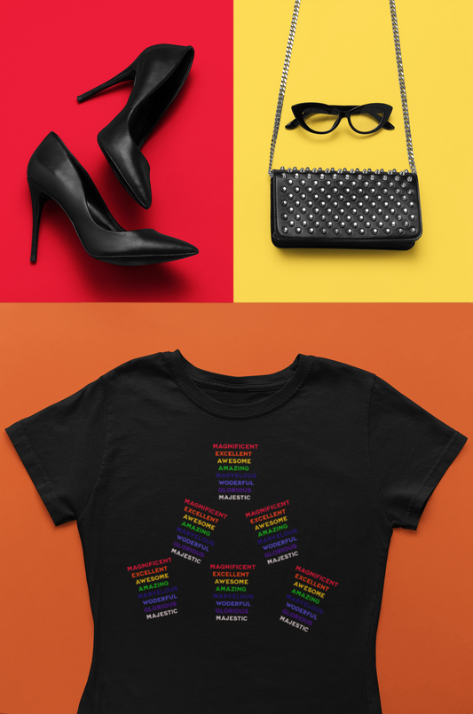 Power of Words Motivational Tee-- Magnificent