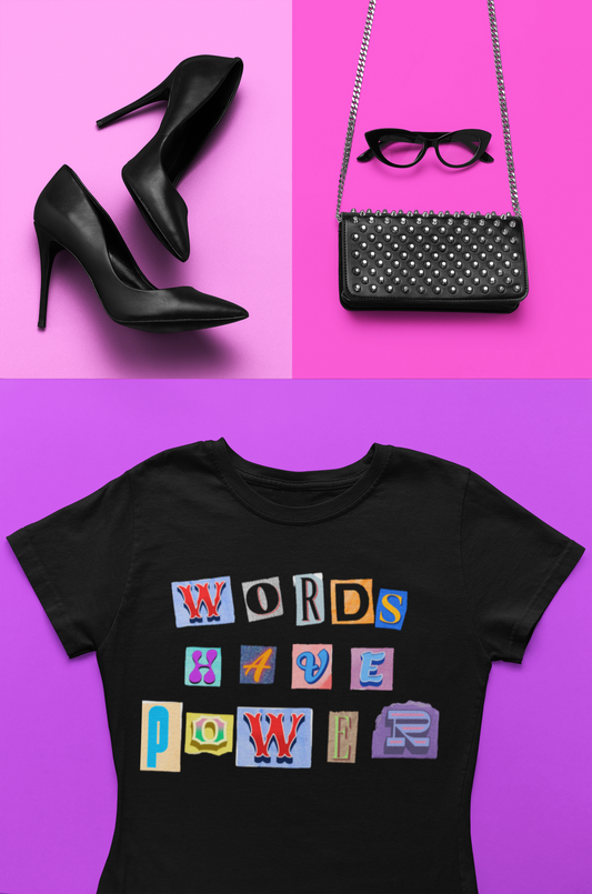 Power of Words Motivational Tee-- Words Have Power