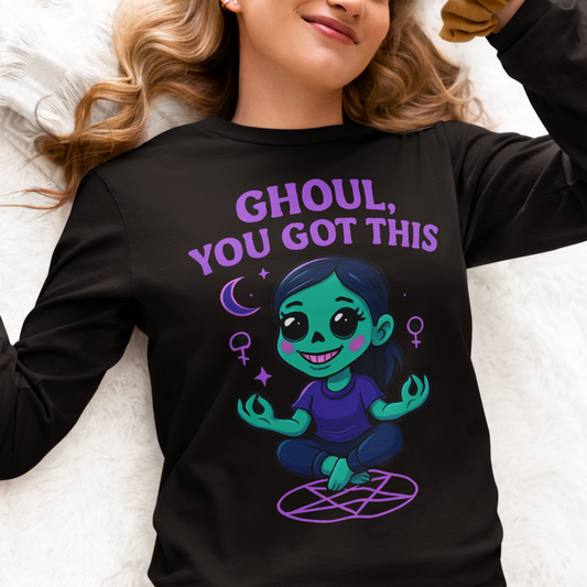 Ghoul You Got This Tee | Mental Health Halloween Unisex Jersey Long Sleeve Shirt
