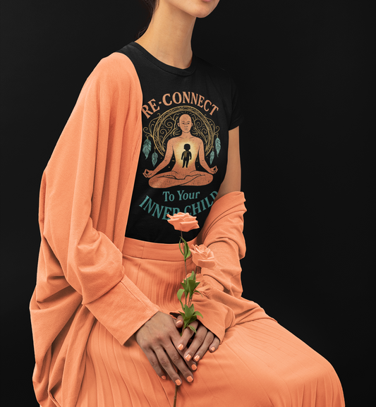 Re-Connect To Your Inner Child T-Shirt Unisex Short Sleeve Tee | Mindfulness Self-Care Graphic Shirt