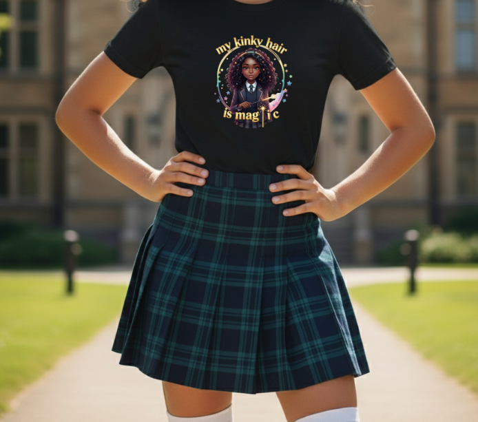 Empowering Teens Tee - KINKY HAIR IS MAGIC Unisex T-shirt