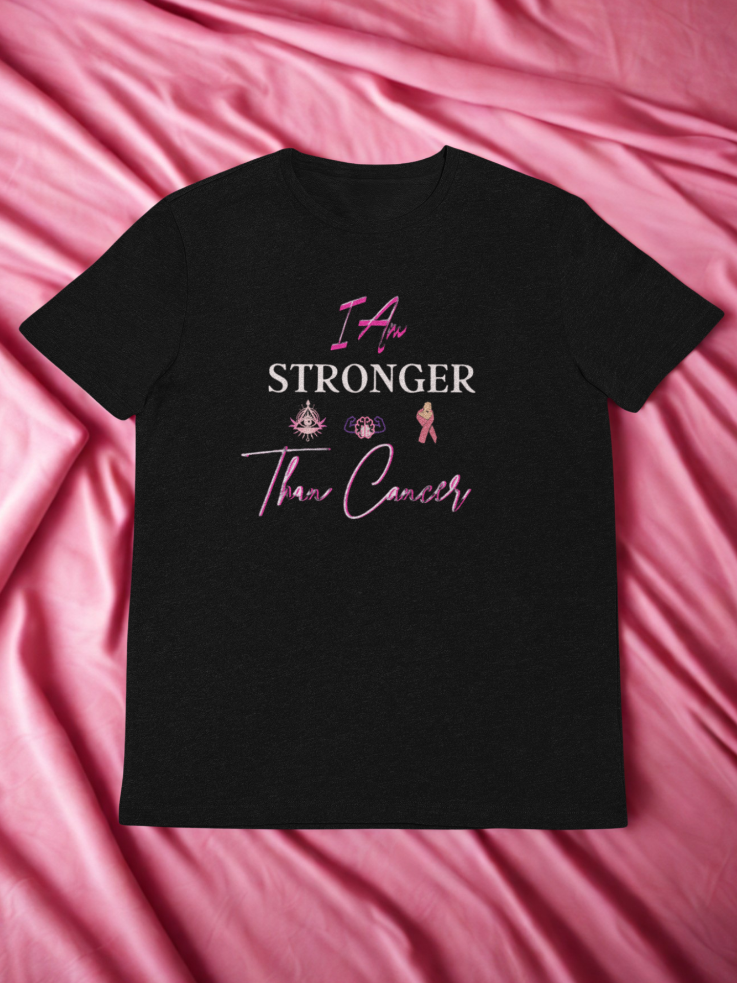 I Am STRONGER Than Cancer – Breast Cancer Awareness T-Shirt