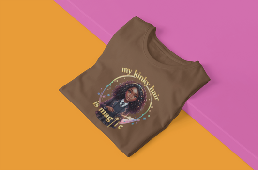 Empowering Teens Tee - KINKY HAIR IS MAGIC Unisex T-shirt