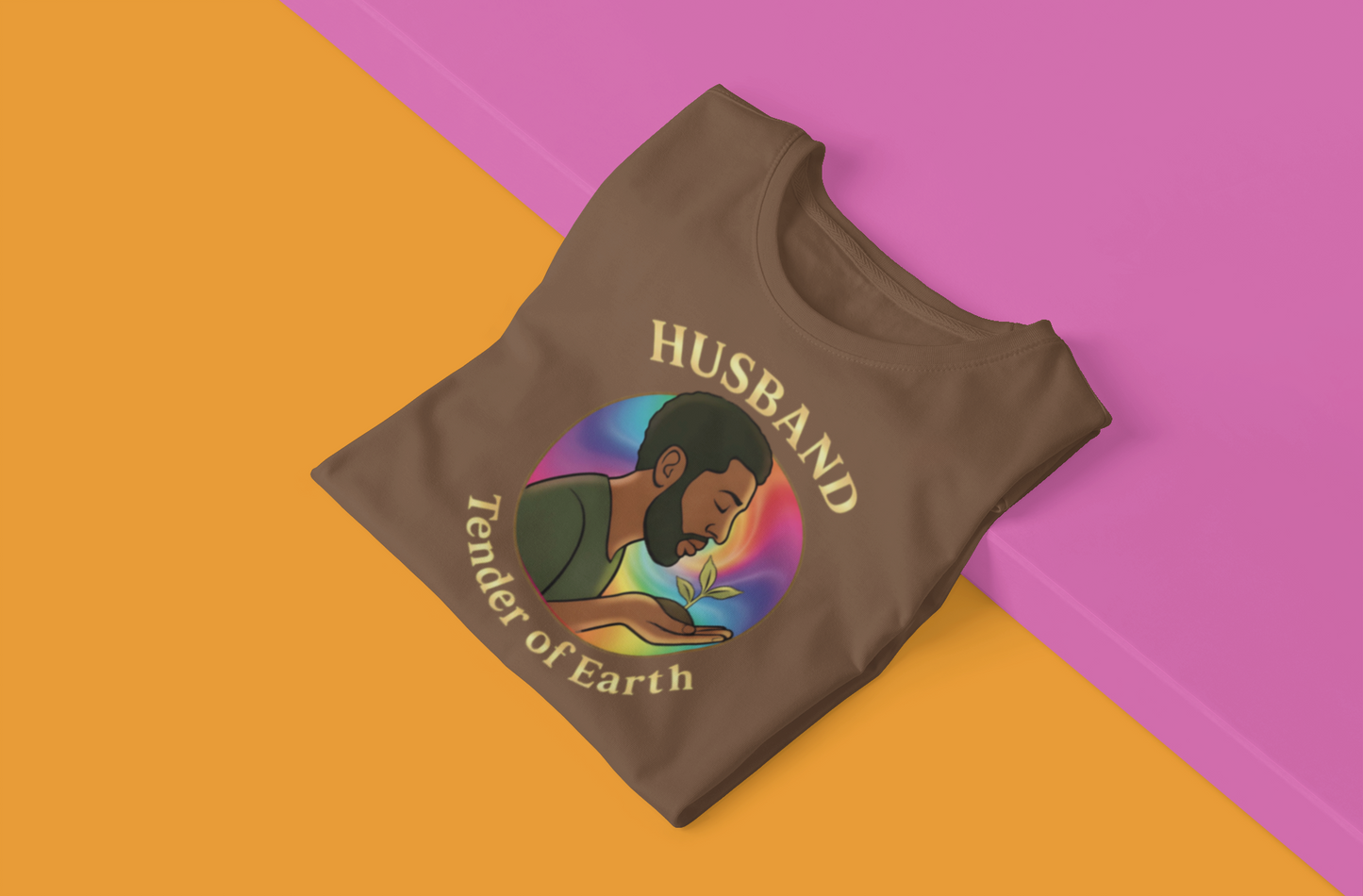 Tender of Earth Tee for Him – Nature-Inspired Sustainable T-Shirt