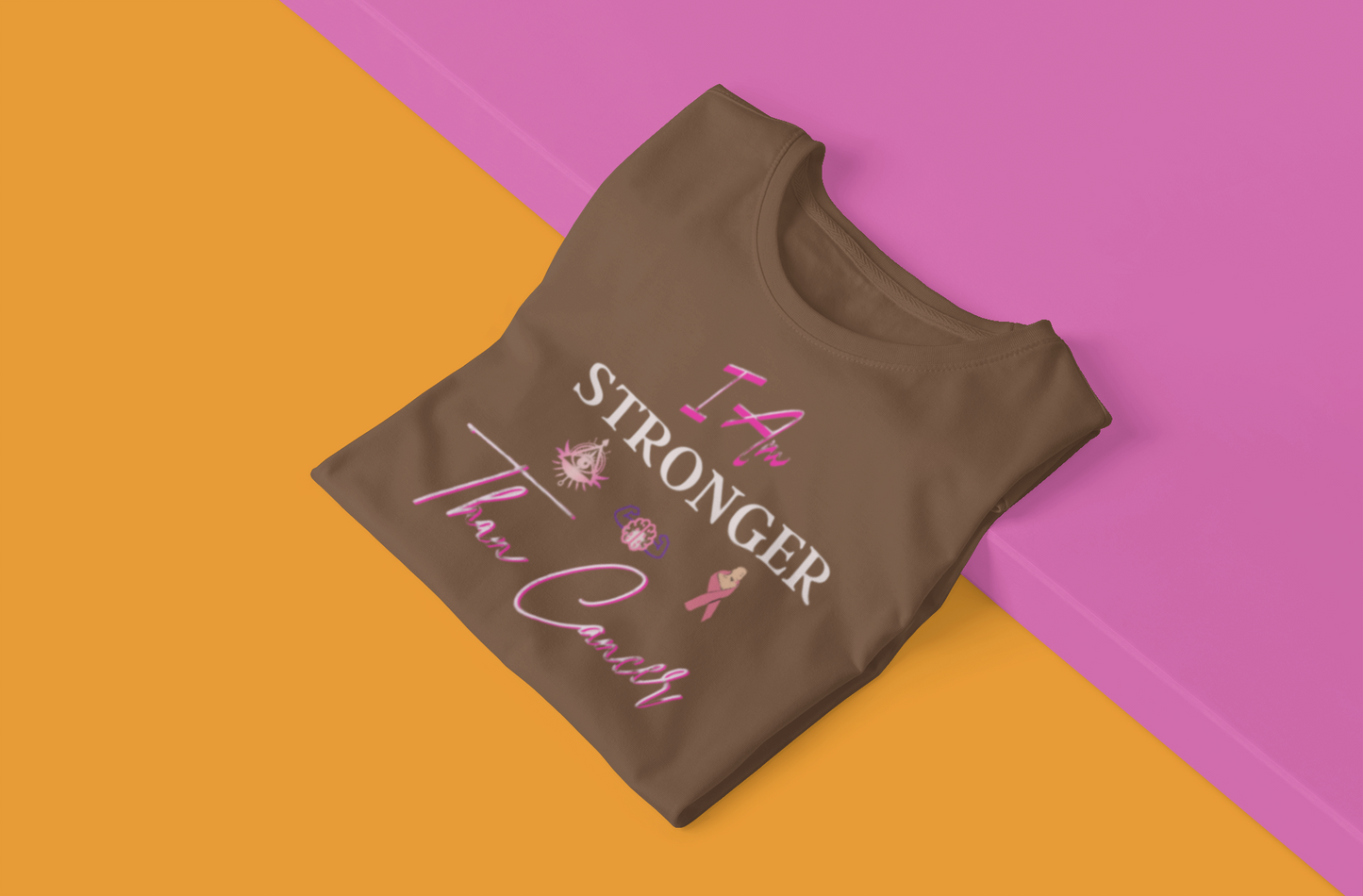 I Am STRONGER Than Cancer – Breast Cancer Awareness T-Shirt