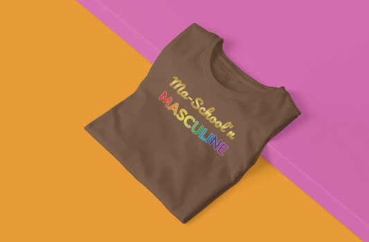Masculine Tee | Ma Schoolin Unisex Garment-Dyed T-shirt for Birthday Gift and Everyday Wear