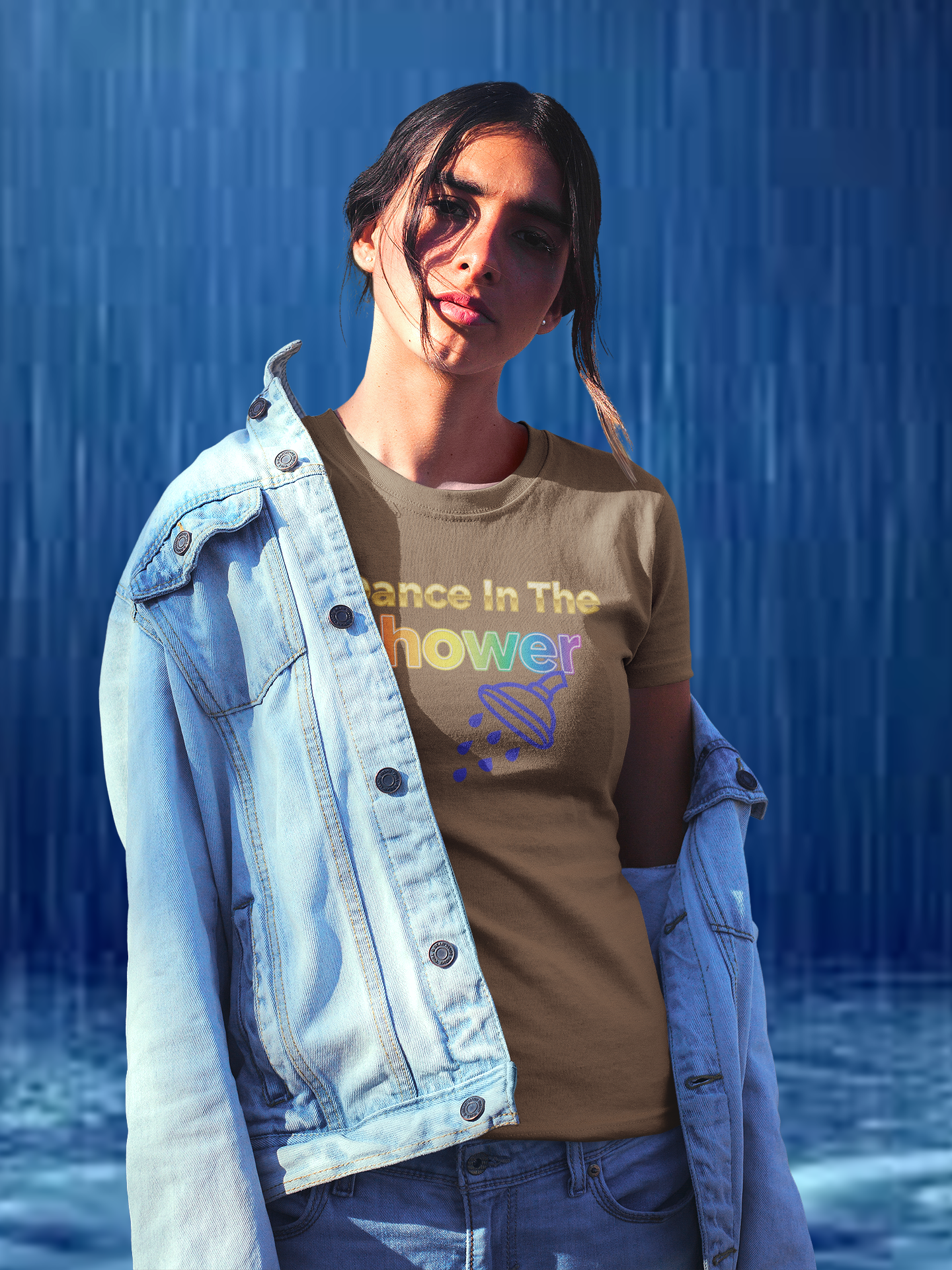 “I Dance in the Shower” Tee – Fun Unisex Garment-Dyed T-Shirt