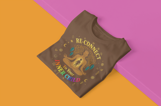 Re-Connect To Your Inner Child T-Shirt Unisex Short Sleeve Tee | Mindfulness Self-Care Graphic Shirt
