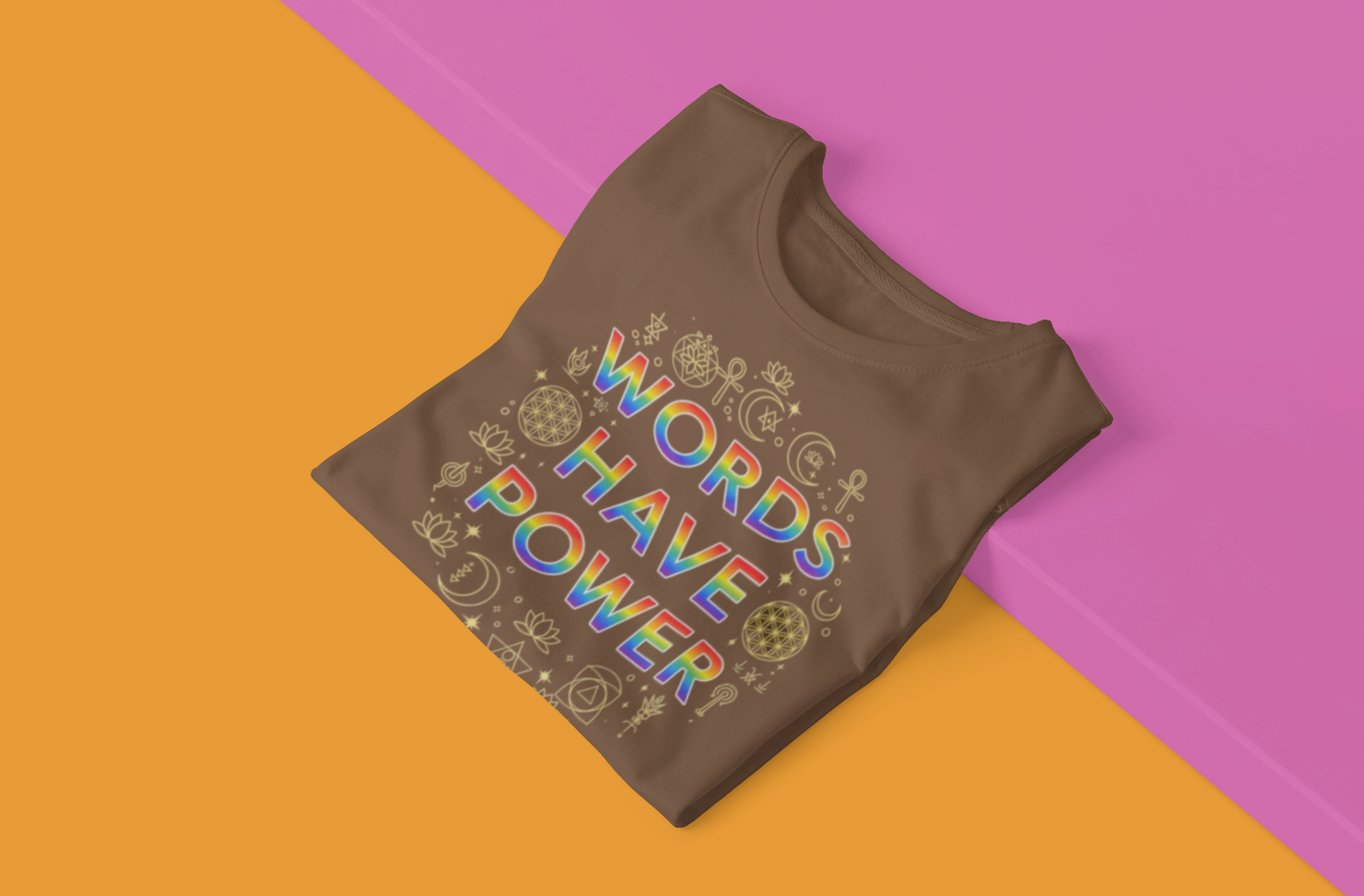 “Power of Words” Motivational Tee – Inspirational Unisex Cotton T-Shirt