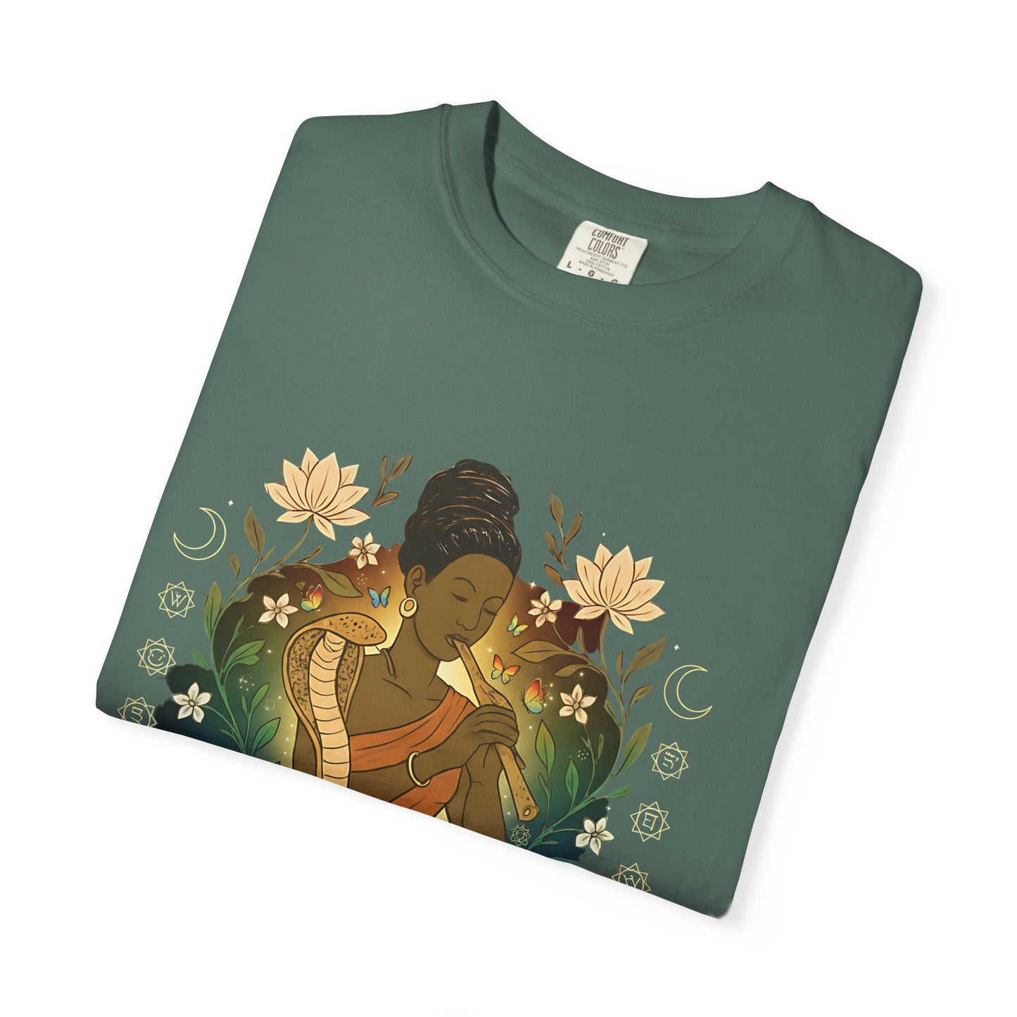 🐍 Snake Charmer Meditative Tee – Flow. Transform. Align.