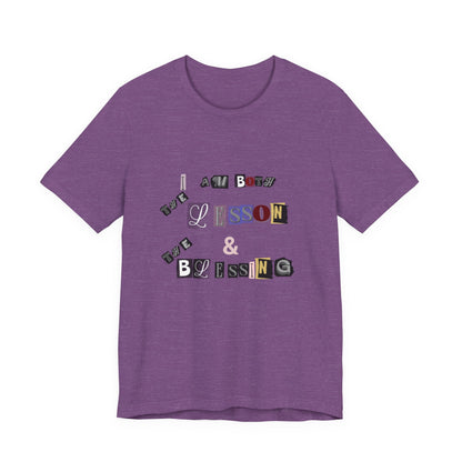 Power of Words Motivational Tee-- Lesson and Blessing