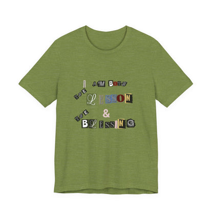 Power of Words Motivational Tee-- Lesson and Blessing