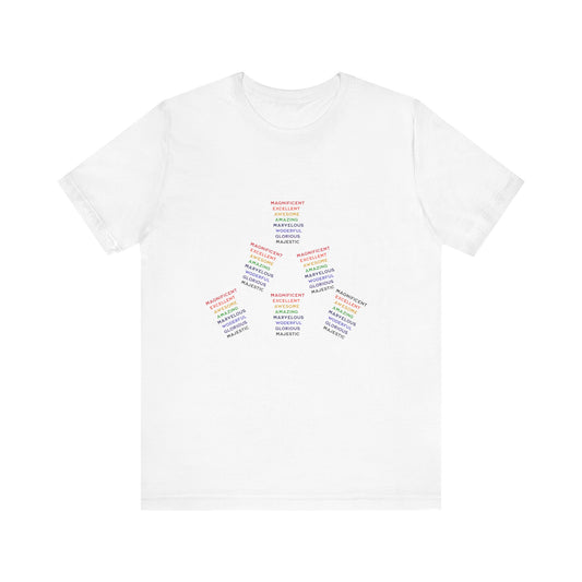 Power of Words Motivational Tee-- Magnificent