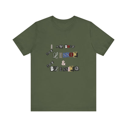 Power of Words Motivational Tee-- Lesson and Blessing