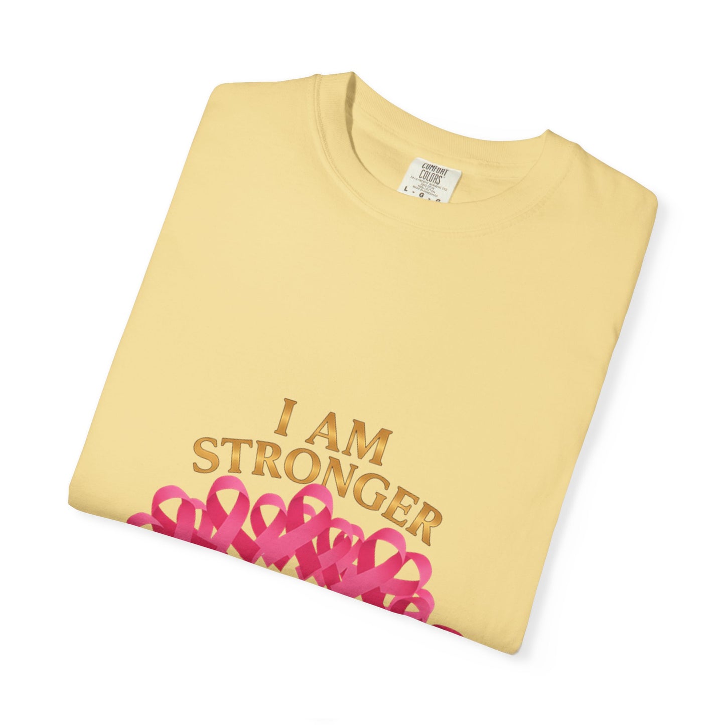 I Am STRONGER Than Cancer – Pink Breast Cancer Awareness T-Shirt