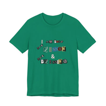 Power of Words Motivational Tee-- Lesson and Blessing